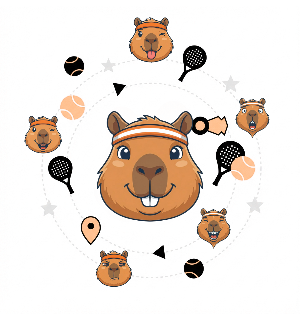 Mascote capivara da Copa Profit